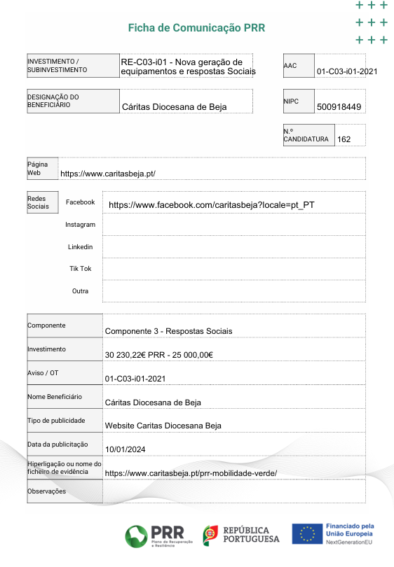 PRR - Mobilidade Verde